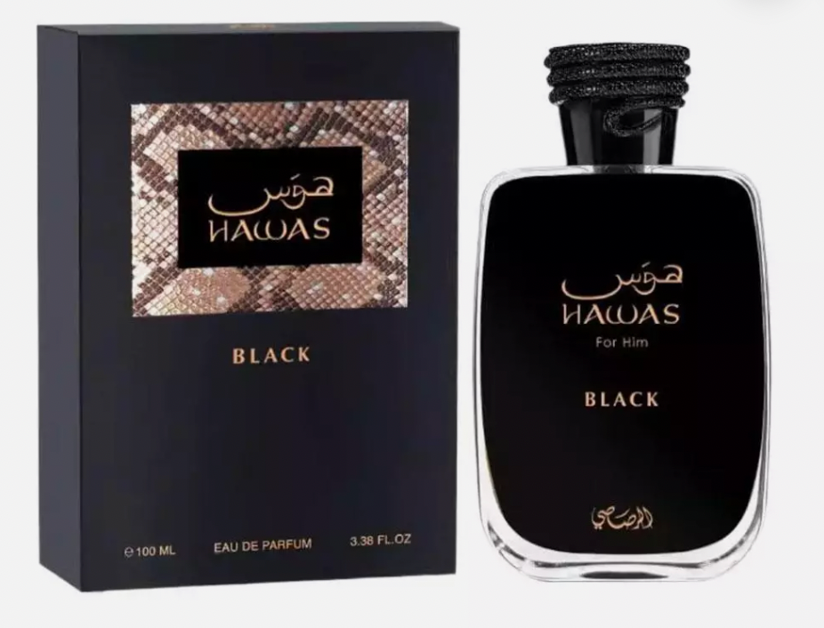 HAWAS BLACK PERFUME ORIENTAL INTENSO MASCULINO