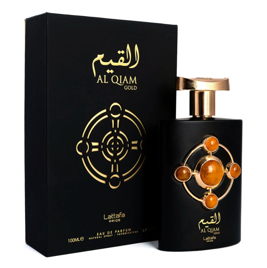 perfume arabe al qiam gold botella original lattafa