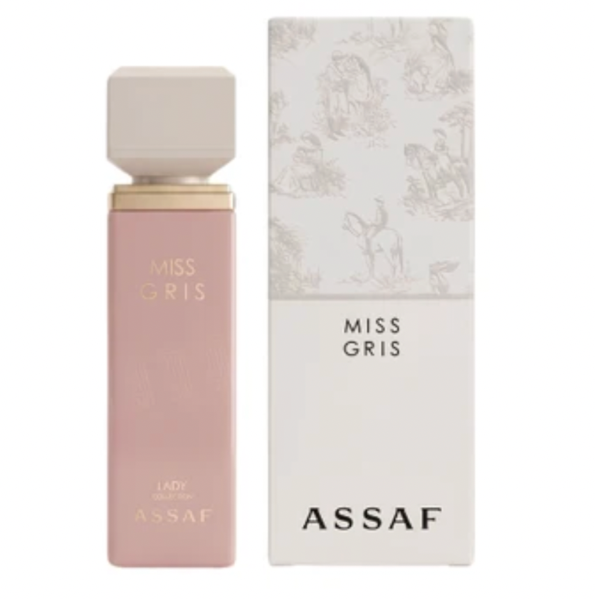 perfume elegante femenino miss gris