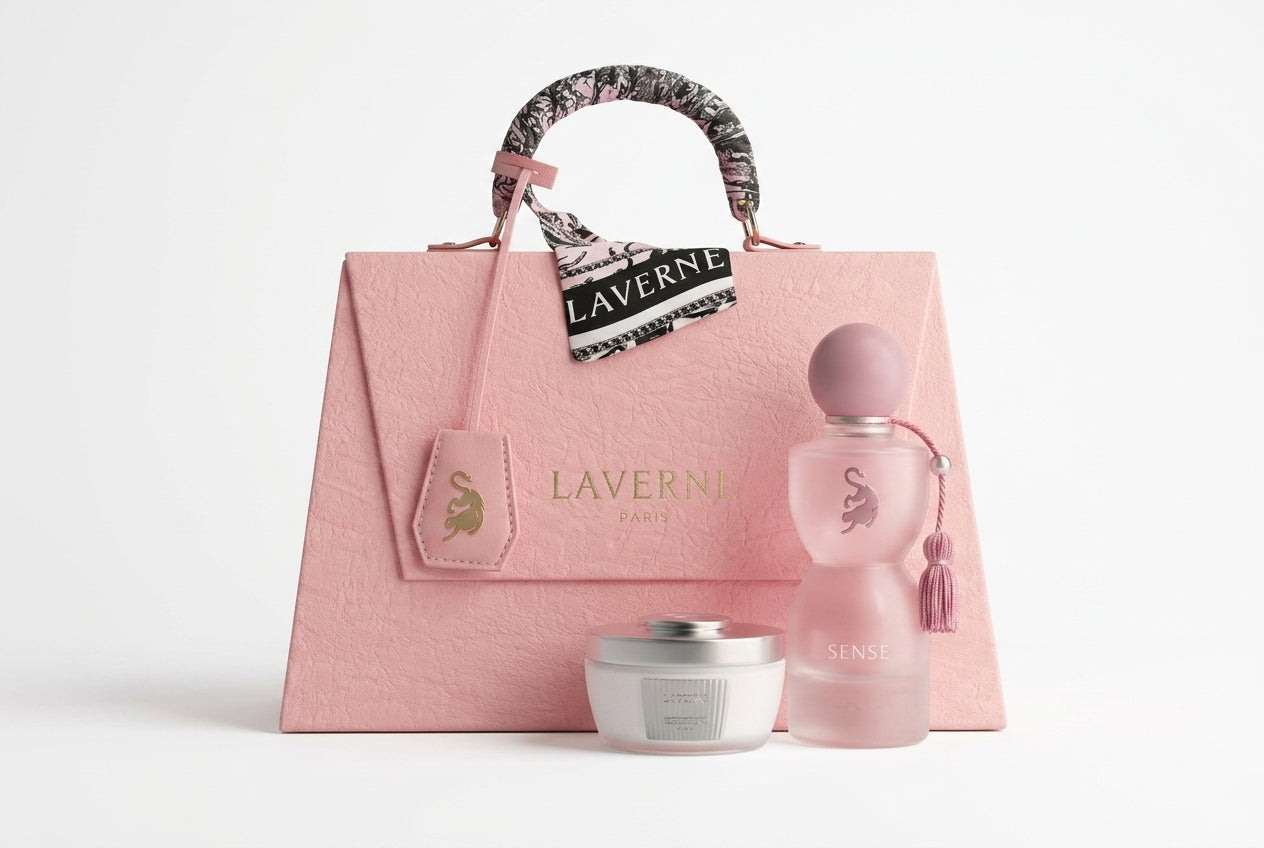 perfume laverne set sense bolso georgina rodriguez