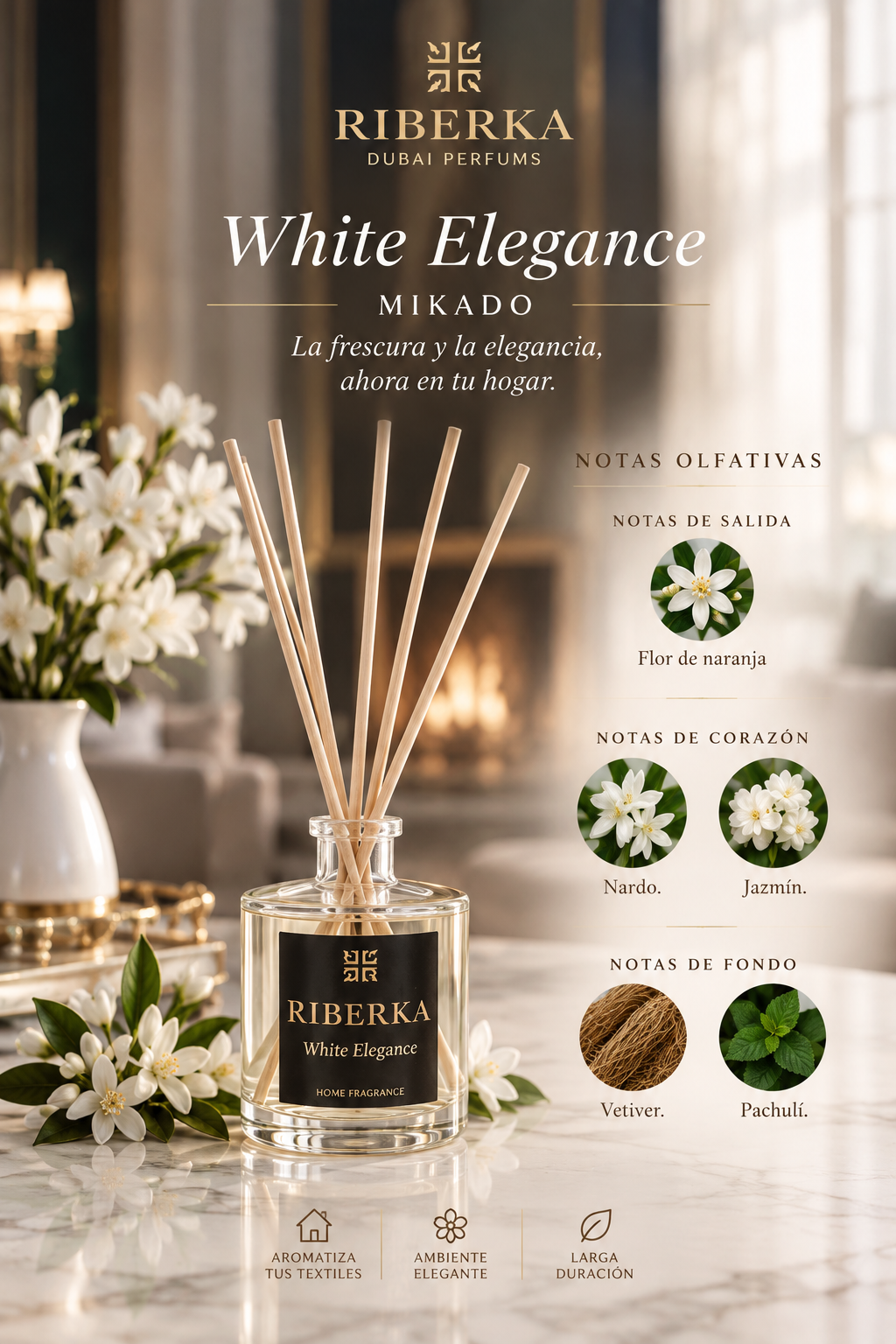 mikado white elegance