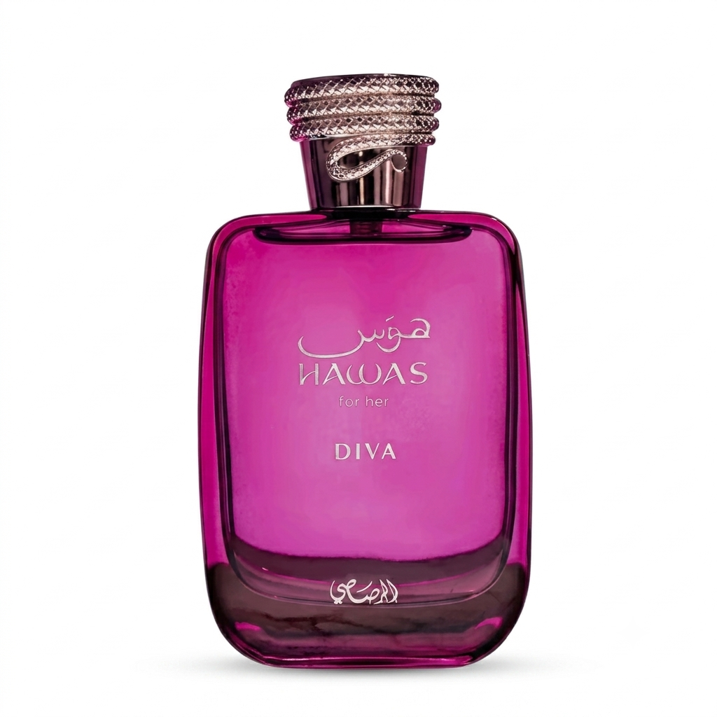 hawas diva de rasasi perfume de mujer con frutos rojos